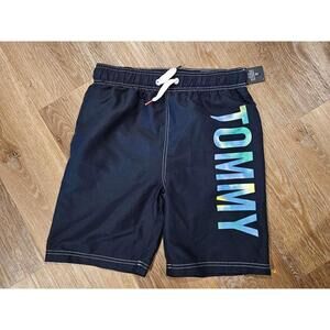 Nwt Tommy Hilfiger Youth Swim Trunks with Mesh Lining 16/18
